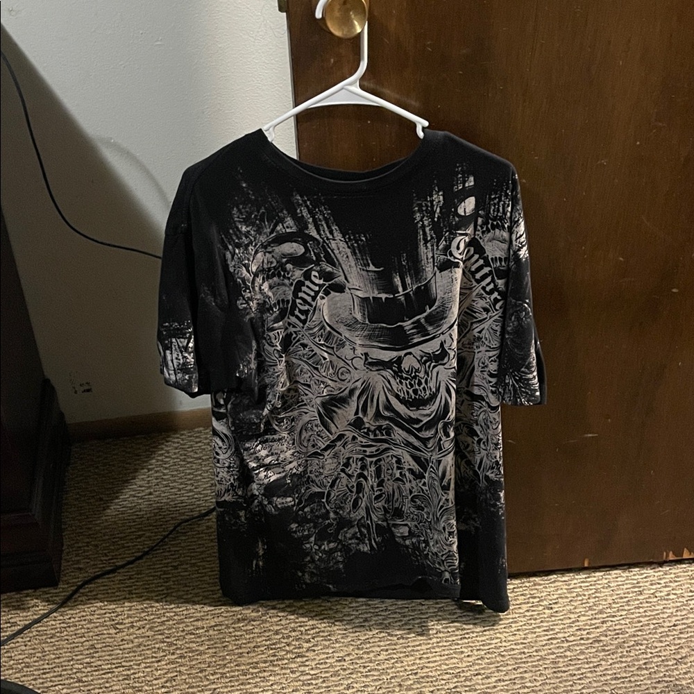 Edgy Black Graphic Tee